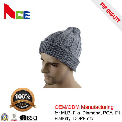 Καπέλα 5660CM χειμερινού Beanie μοναδικών για άνδρες και για γυναίκες εγκατεστημένων καπέλων Beanie/των γκρίζων ατόμων