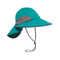 Πράσινο ευρύ μεγάλο καπέλο Boonie χείλων υπαίθριο για τη δραστηριότητα γυναικείου καλοκαιριού