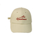 Τα επίπεδα Embroidery White Company καπέλα του μπέιζμπολ, επενδεδυμένα με καουτσούκ κάνουν το καπέλο μπέιζ-μπώλ σας