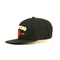 6 επίπεδα καπέλα του Μπιλ επιτροπής, ακρυλικός επίπεδος χείλος μαύρο Gorras ΚΑΠ, λογότυπο συνήθειας 100% συνήθειας