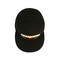 6 επίπεδα καπέλα του Μπιλ επιτροπής, ακρυλικός επίπεδος χείλος μαύρο Gorras ΚΑΠ, λογότυπο συνήθειας 100% συνήθειας