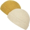 Η κίτρινη ακρυλική πεδιάδα πλέκει τα καπέλα Beanie με το σύντομο ενήλικο μέγεθος χείλων